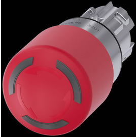 3SU10511GB200AA0 Siemens Not-Halt- Pilzdrucktaster, beleuchtet, 22mm, rund Produktbild front M