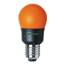 44933 Scharnberger+H. Energiesparlampe Party Color 45x86mm E27 7W orange Produktbild front M