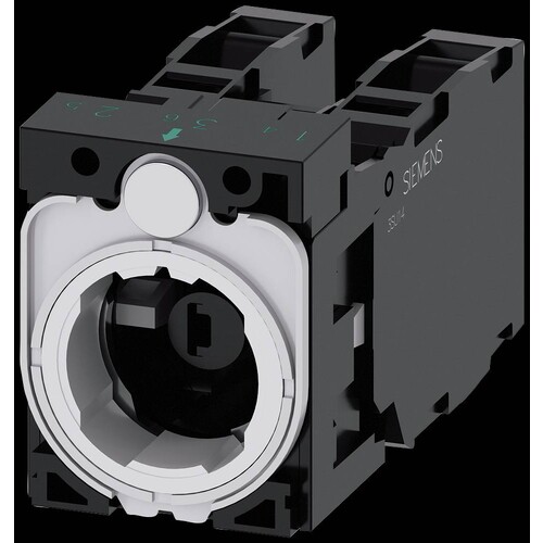 3SU1501-1AG20-1LA0 Siemens Halter für 3 Module, 1S+1Ö, 1S+1Ö, LED-Modul, rot, A Produktbild