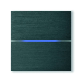 201-02 Basalte KNX Sentido Abdeckung 2fach Volcanic Grey Produktbild front M