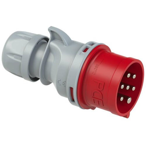 027-6v PC-Electric Stecker 32A 7p 6h IP44 Produktbild Front View L