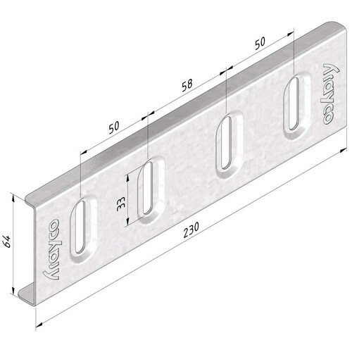 12635 TRAYCO CT110-JLS-PG H110 Verbinder große Spannweite Produktbild