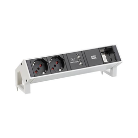 902.272 Bachmann Steckdosenleiste DESK2 2x IT Steckdosen Italien1x USB Charger Produktbild