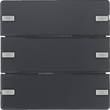 80143326 Berker BERKER KNX Q.x Tastsensor 3fach Komfort anthrazit samt Produktbild front S