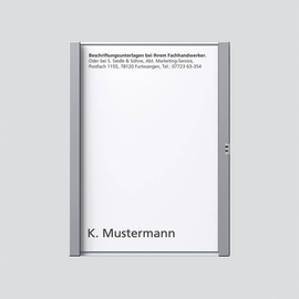 200029037-00 Siedle TM 611 1 SM Namensschild kpl. TM 611 1 SM silber-me Produktbild front M