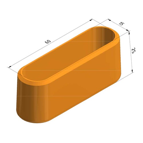 10046 Trayco CL60-PC-PVC Kabelleiter Schutzkappe Produktbild Front View L