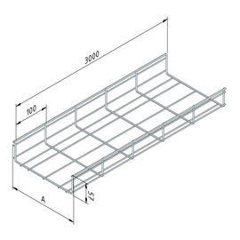 10361 Trayco MT60-400-3EG Gitterrinne Produktbild