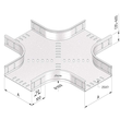 10192 Trayco CT60-X-300-PG Kabelrinne X-Stück 300 Produktbild