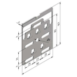 13544 Trayco MTL60 WB SS Wandbügel MTL60 Wall bracket light Produktbild