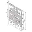 14419 Trayco MTL60-WB-PG Wandbügel Produktbild