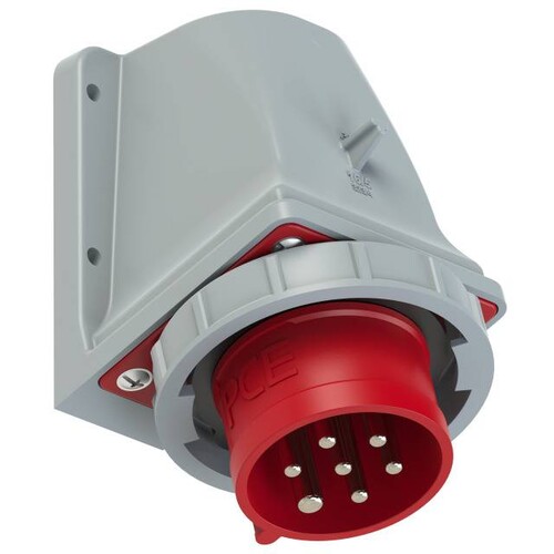 5272-6kv PC-Electric Wandgerätestecker 32A 7p 6h IP67 Produktbild Front View L