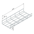 14148 Trayco MTL60-100-3EG Gitterrinne leicht 100mm Produktbild