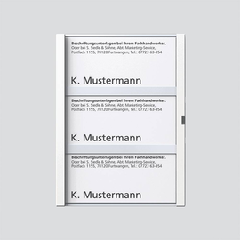 200029794-00 Siedle TM 612 3/BTM 650 03 W Namensschild kpl. TM 612 3/ BTM 650 0 Produktbild front M