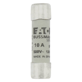 C10G10 Eaton CYLINDRICAL FUSE 10 x 38 10A GG 500V AC Produktbild front M