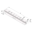 12343 Trayco MT-FWSB-100-PG Gitt. Fußb./Wand /Aufh.bügel Produktbild front S