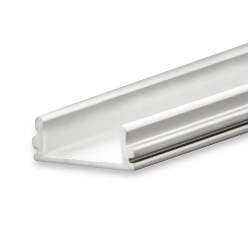 112785 Isoled LED Aufbauprofil SURF12 BORDERLESS FLAT Aluminium eloxiert, 200 Produktbild