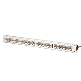 130B11P1-E Metz Connect C6Amodul 24Port 180°M 1HE Edelstahl bestückt Produktbild