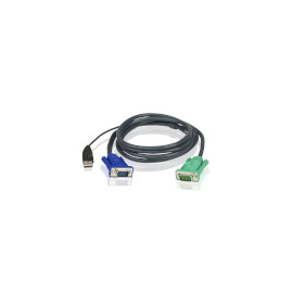 2L-5202U Aten KVM Kabel VGA Stecker / USB A Stecker   Aten SPHD15 G 1.8 m Produktbild