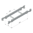 10047 Trayco CL60 RFB 200 DG Steige  und Fallstück CL60   Rising Falling Bend CL Produktbild