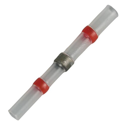 363606 Haupa Löt Schrumpfverbinder transparent 0,5 1,0 mm2 rot Produktbild Front View L