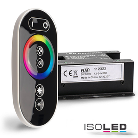 112322 Isoled Wireless touch RGB Controller, schwarz, 12 24V, 432W Produktbild