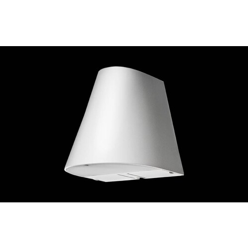 611911 SG Spike Wandleuchte 1100 LED 3000K + 2 Steckdosen weiss-matt Produktbild