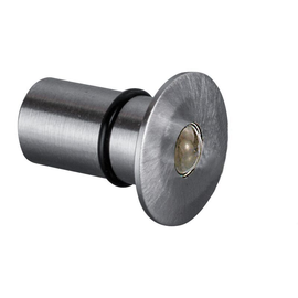 9730.03 Brumberg Austrittselement für Faser S2M u.S33m Chrom matt m.Glaskugel Produktbild front M