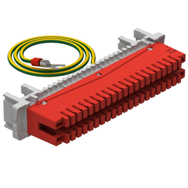 5084016 Obo LSA E LEI Erdungsleiste 34 polig für LSA Plus    rot Produktbild