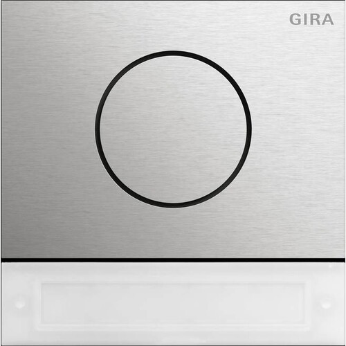 5569920 Gira Türstationsmodul Inbetriebnahme Tasten System 106 Edelst Produktbild Front View L