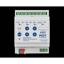 AKD-0424R.02 MDT LED Controller, RGBW, 4 fach, 4TE, REG Produktbild