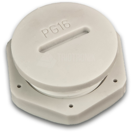 SCREW PLUG PG16 Lightwin PG16 Blindverschraubung, PVC, hellgrau Produktbild front M