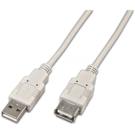 USB A-A MF 0.3 GR Wirewin Wirewin USB 2.0 Kabel, A Stecker/A Buchse, Farbe: G Produktbild front M