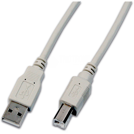 USB A-B MM 1.0 GR Wirewin Wirewin USB 2.0 Kabel, A Stecker/B Stecker, Farbe: Produktbild front M
