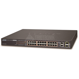 FGSW-2624HPS4 Planet 24 Port 10/100TX 802.3at High Power POE + 2-Port Produktbild front M