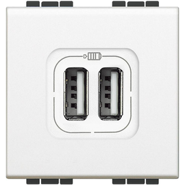 N4285C2 Bticino USB LADEMODUL 2 FACH WEISS Produktbild