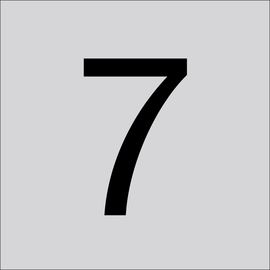 99222.013.7 RZB Ziffer 7,100mm Produktbild front M