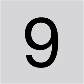 99222.013.9 RZB Ziffer 9,100mm Produktbild front M