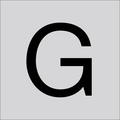 99221.003.G RZB Buchstabe G,60mm Produktbild