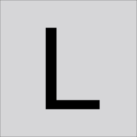 99222.003.L RZB Buchstabe L,100mm Produktbild front M