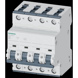 5SY4416-6 Siemens Leitungsschutzschalter 400V 10kA, 4-polig, B, 16A, T=70mm Produktbild