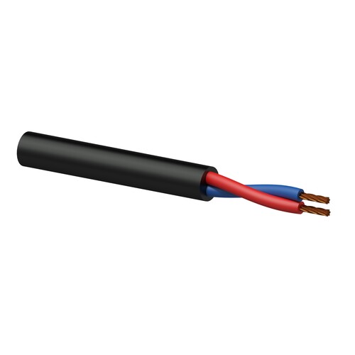 BLS207/1 Procab Lautsprecherkabel 2x0.75mm²/18AWG CCA schwarz (100M Spule) Produktbild