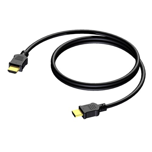 BSV110/1 Procab HDMI-A Kabel High Speed Ethernet HDMI-A Male   30 AWG   1M Produktbild Front View L