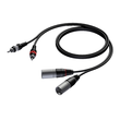 CAB701/1.5 Procab Kabel 2xXLR-Stecker zu 2x Cinchstecker 1.5M Produktbild