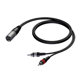 CAB703/1.5 Procab Kabel XLR-Stecker 2x Cinchstecker 1,5m Produktbild