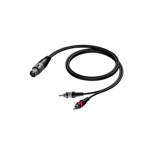 CAB704/3 Procab Kabel XLR-Kupplung auf 2x Cinchstecker  3M Produktbild