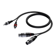 CAB705/3 Procab Kabel 2x XLR-Kupplung 2x Cinchstecker 3m Produktbild front S