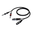 CAB707/3 Procab Kabel 2x XLR-Kupplung 2x Klinke mono groß 3M Produktbild front S