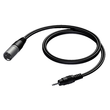CAB714/3 ProcabKlinkenstecker stereo 3,5mm XLR-Stecker Stereobel. unsym. 3m Produktbild front S