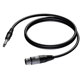 CAB723/1.5 Procab Kabel XLR-Kupplung zu Klinke groß stereo 1,5m Produktbild