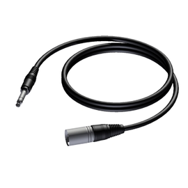 CAB724/5 Procab Kabel XLR-Klinke 6,3, 5m, stereo, m/m Produktbild front M
